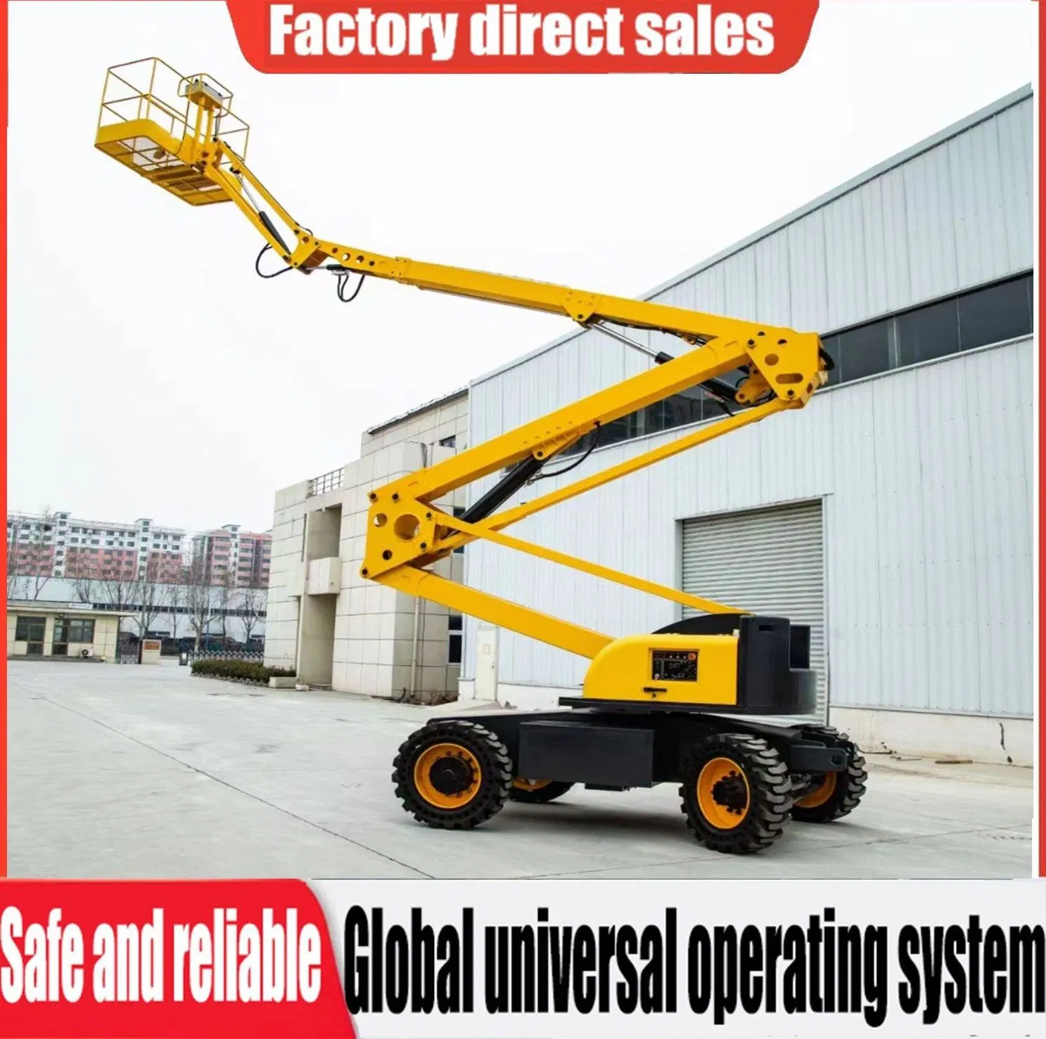 Self-Propelled Aerial Work Platform with Hydraulic Boom Technology