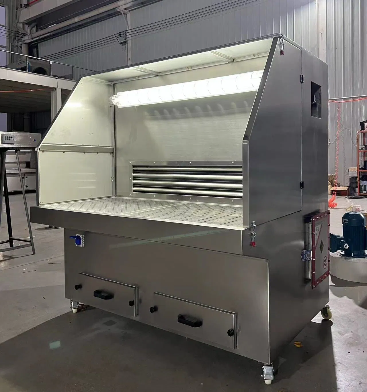 Explosion Proof Downward Suction Workbench and Dry Grinding Dust Collection Platform, Capable of Handling Flammable and Explosive Dust