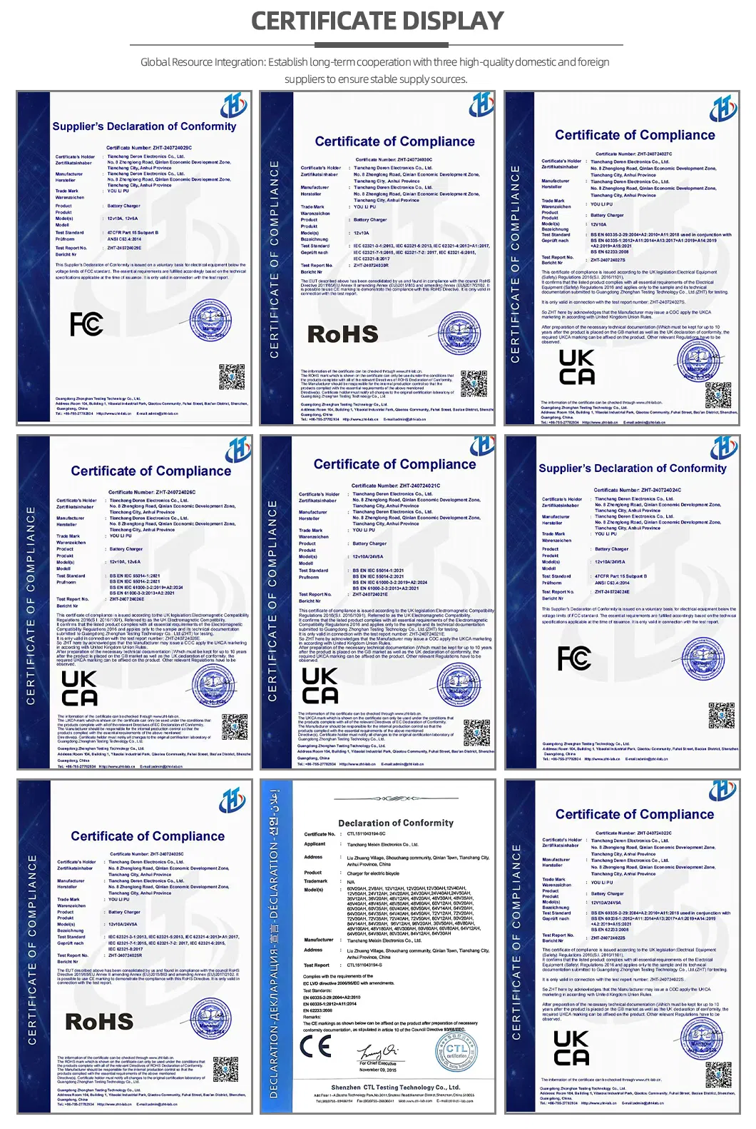 Product Certifications