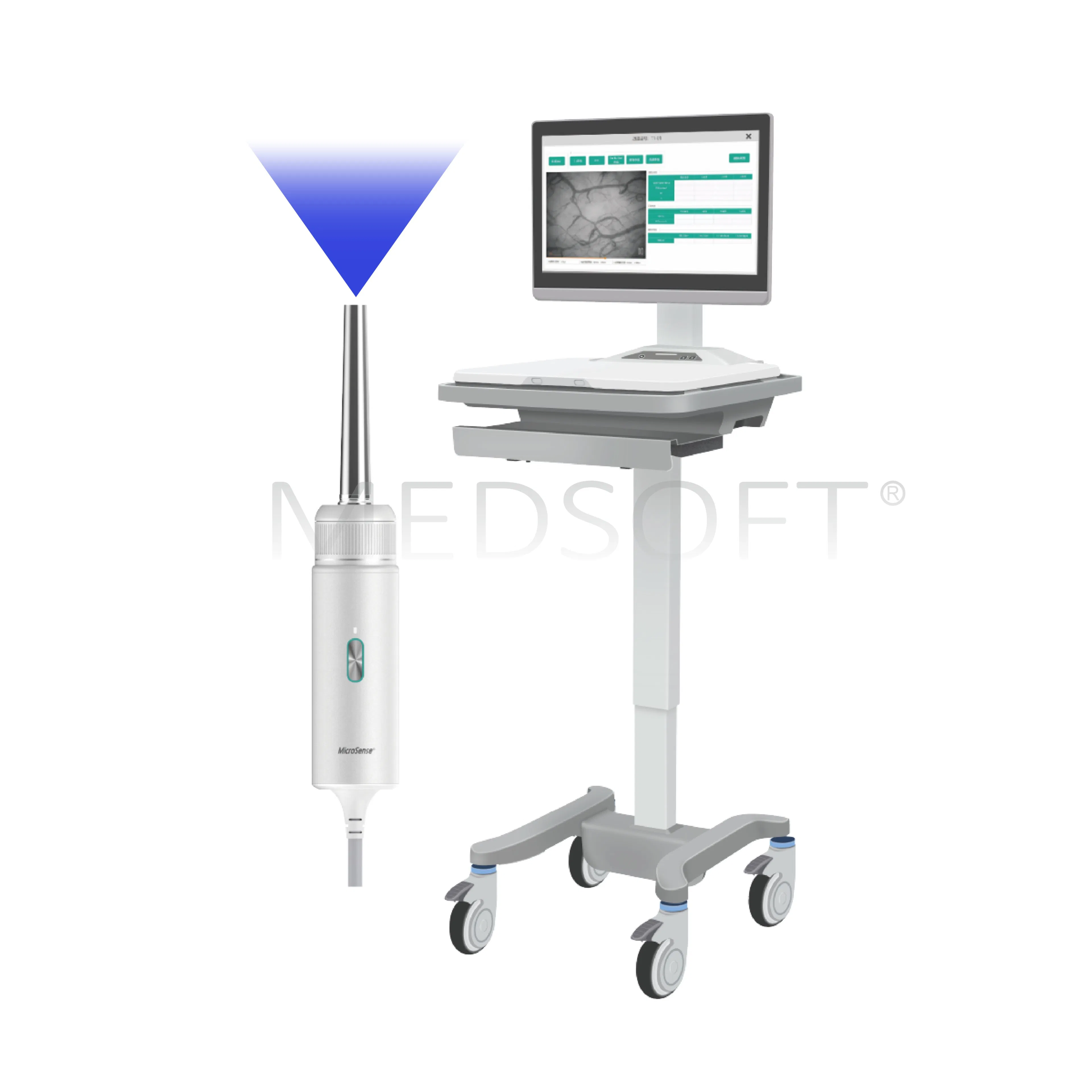 Digital Sublingual Blood Microcirculation Imaging System With LCD Display