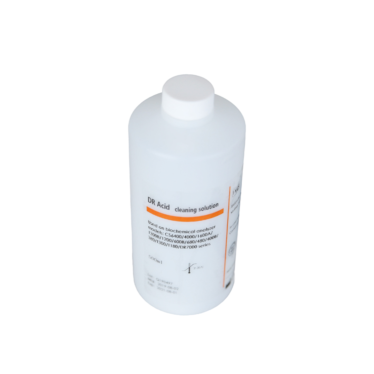 Cheap Price Dirui Acid Cleaning Solution 500ml Suitable for Biochemical Analyzer Clinical Diagnosis OEM