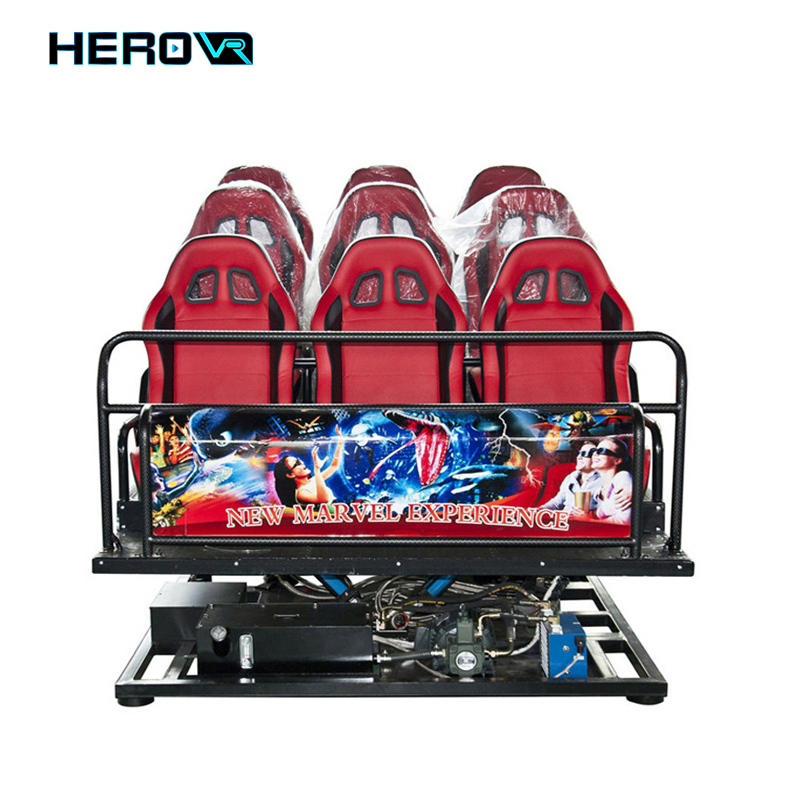 Herovr New Technology Electric 6 Seats Vr Chair Game Machine Equipment Virtual Reality 5D Cinema Theater Simulator Price