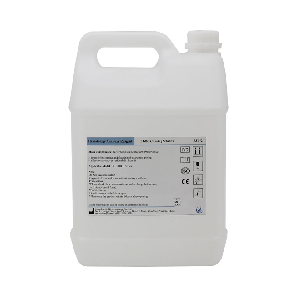 Blood Test Hematology Analysis Reagent BC Cleaning Solution 5.5L For Hospital Clinical Laboratory