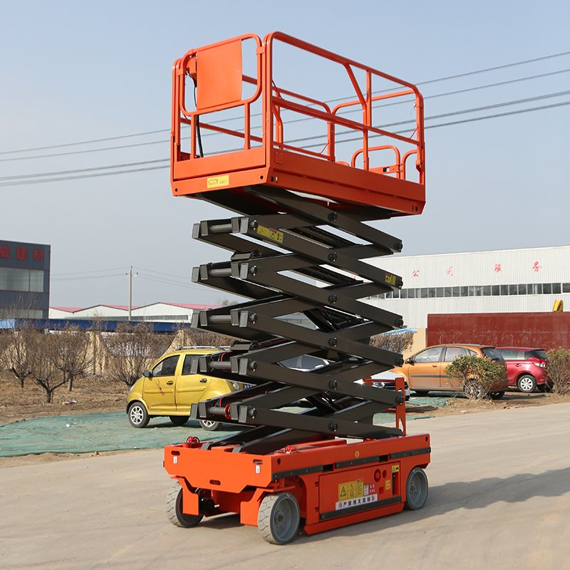Free Shipping! 5.8m Hydraulic Drive Full Electric Electrophoresis Technology Lift Table Manlift Mobile Platform