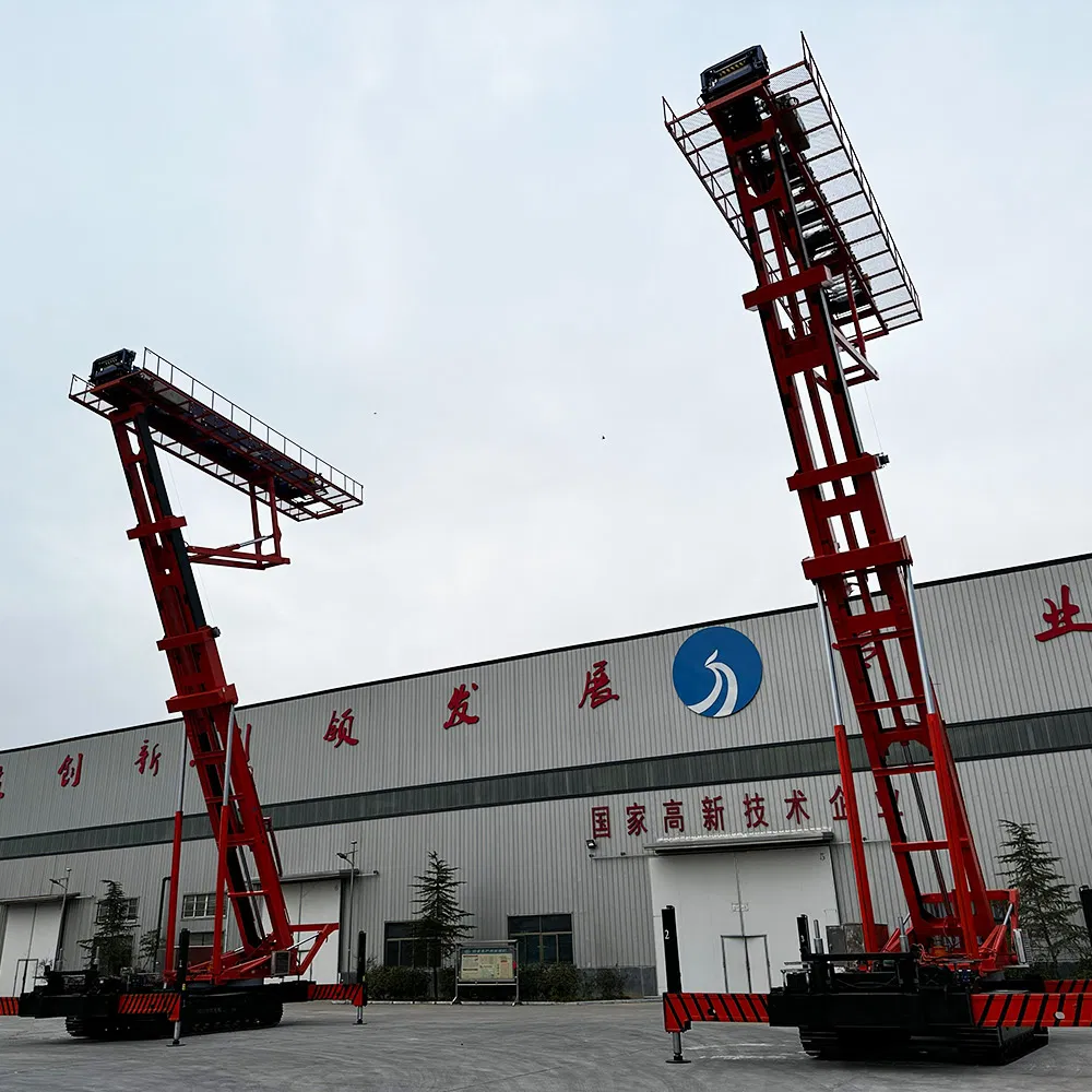 with Height Digital Display and Large Arm Angle Display Instrument Can Be Customized Crawler Type Aerial Lifting Platform