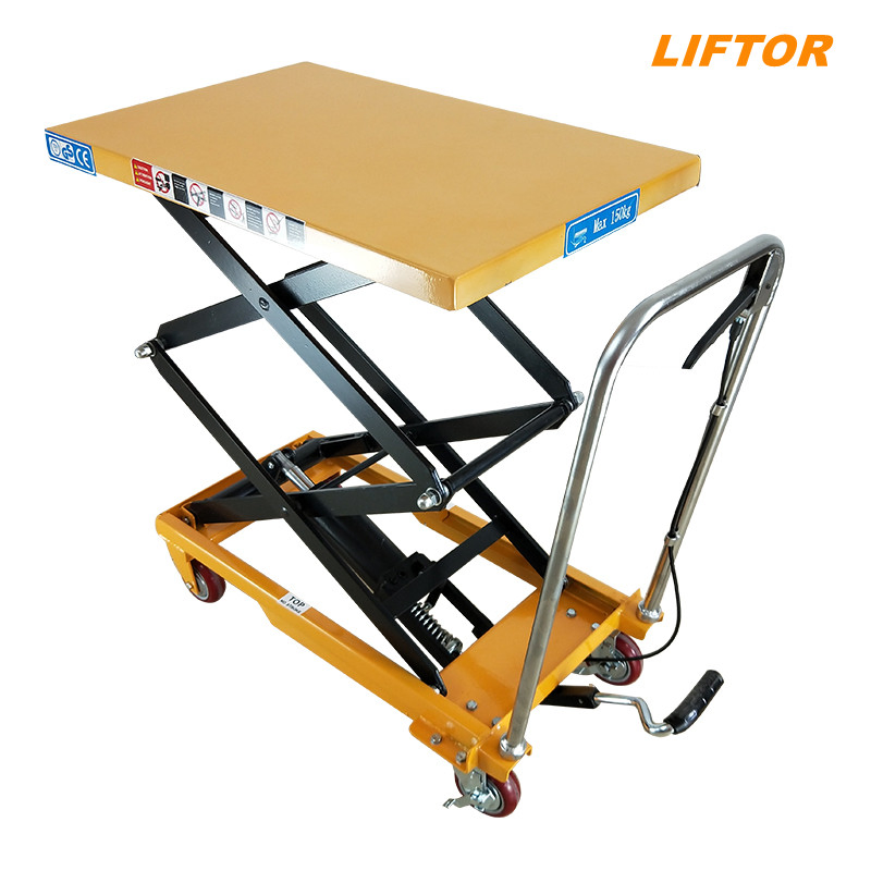 Movable Small Hydraulic Double Lift Table Advanced Technology Hydraulic Scissor Lift/Elevating Platform