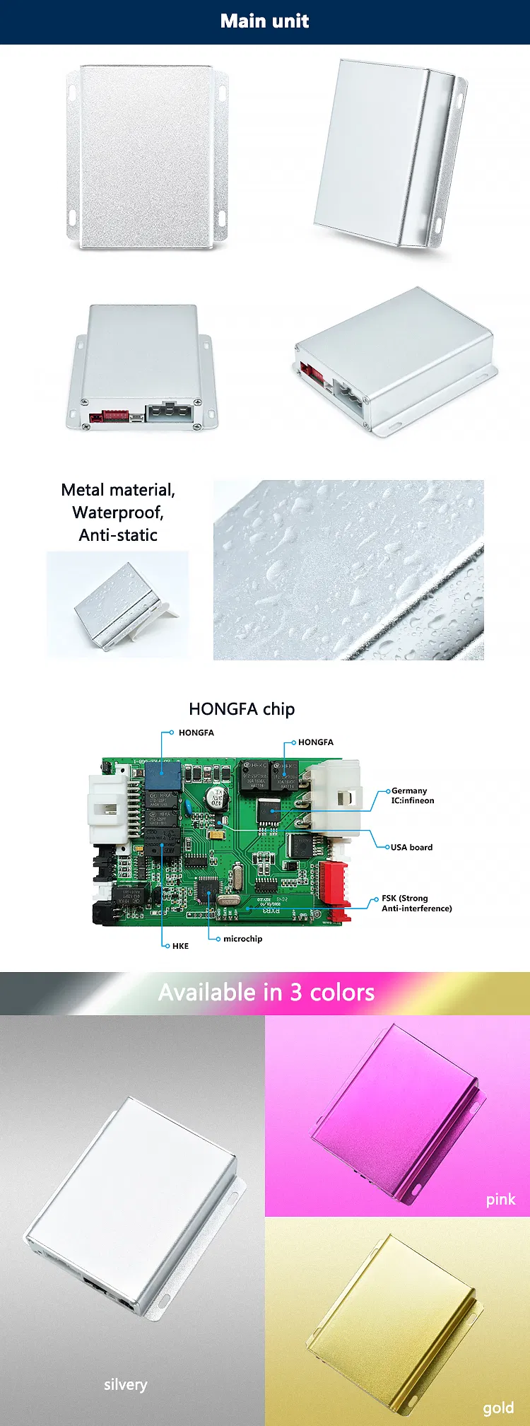 Product specifications and parameters