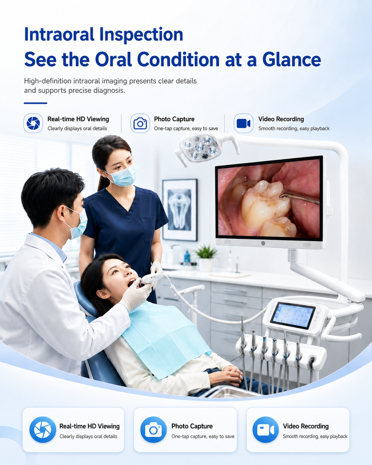 Touch Screen Android Digital Observation System High Definition TFT LCD Display for Clinical Medical Laboratory Use