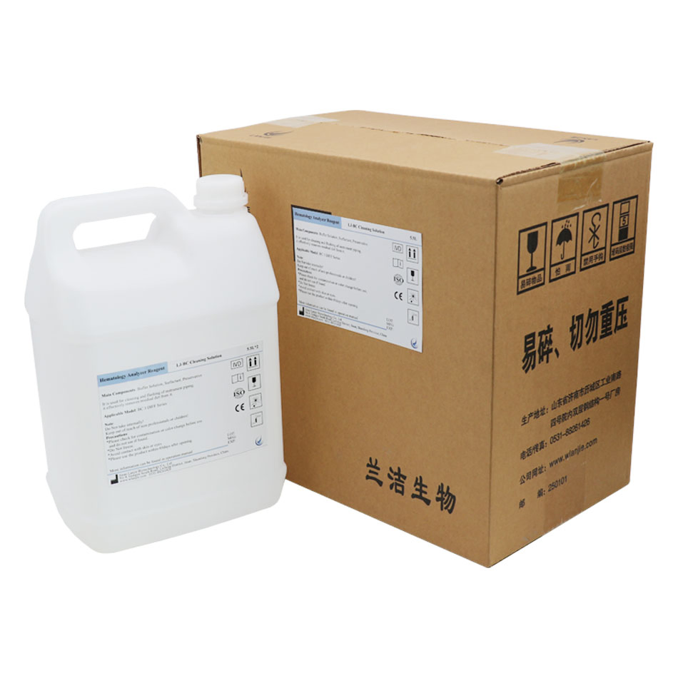 Blood Test Hematology Analysis Reagent BC Cleaning Solution 5.5L For Hospital Clinical Laboratory