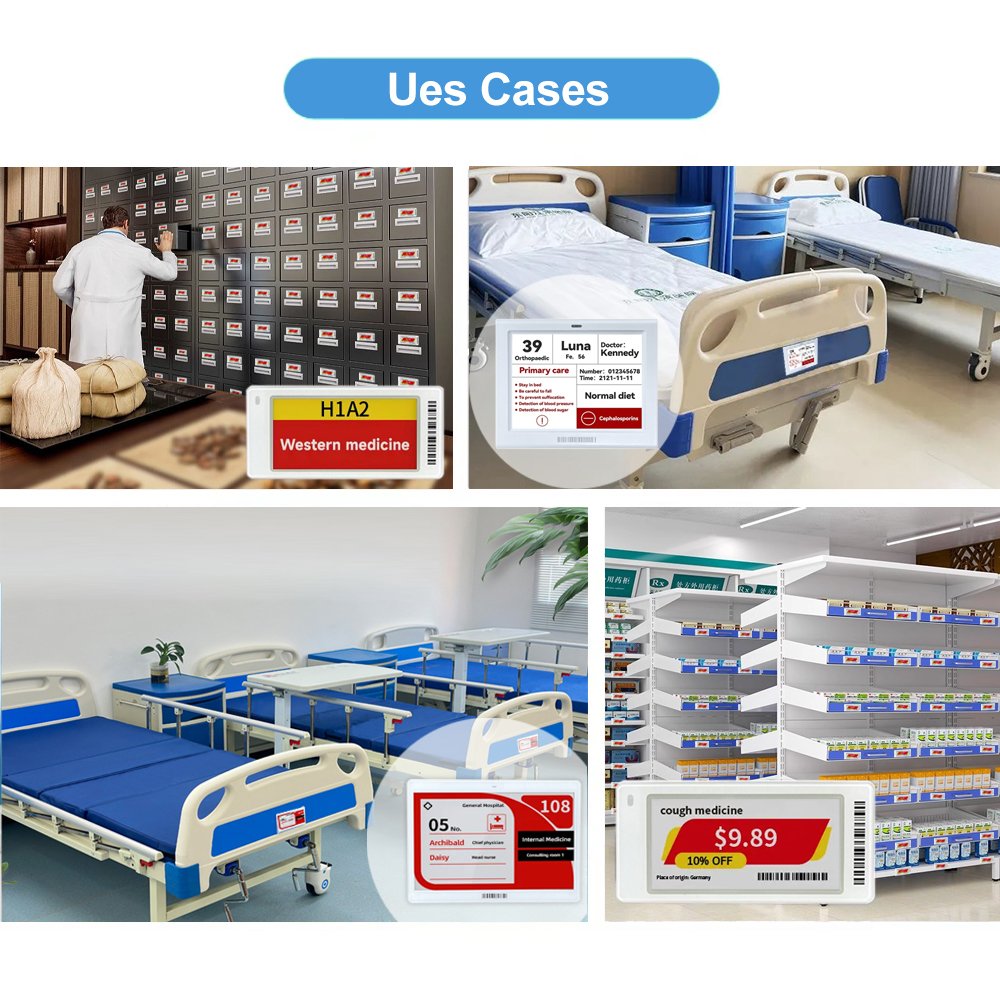 Phototag: E-Ink Tracker, For Mental Health Hospital Electronic Shelf Label System Sdk For Outpatient Clinic Digital Signage