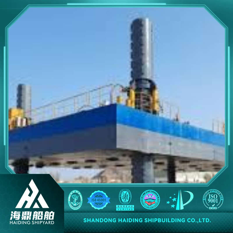 Offshore Jack-up Platform for Shallow Waters, Offering a Stable Workbench for Marine Coastal Survey and Data Collection Jack up Barge