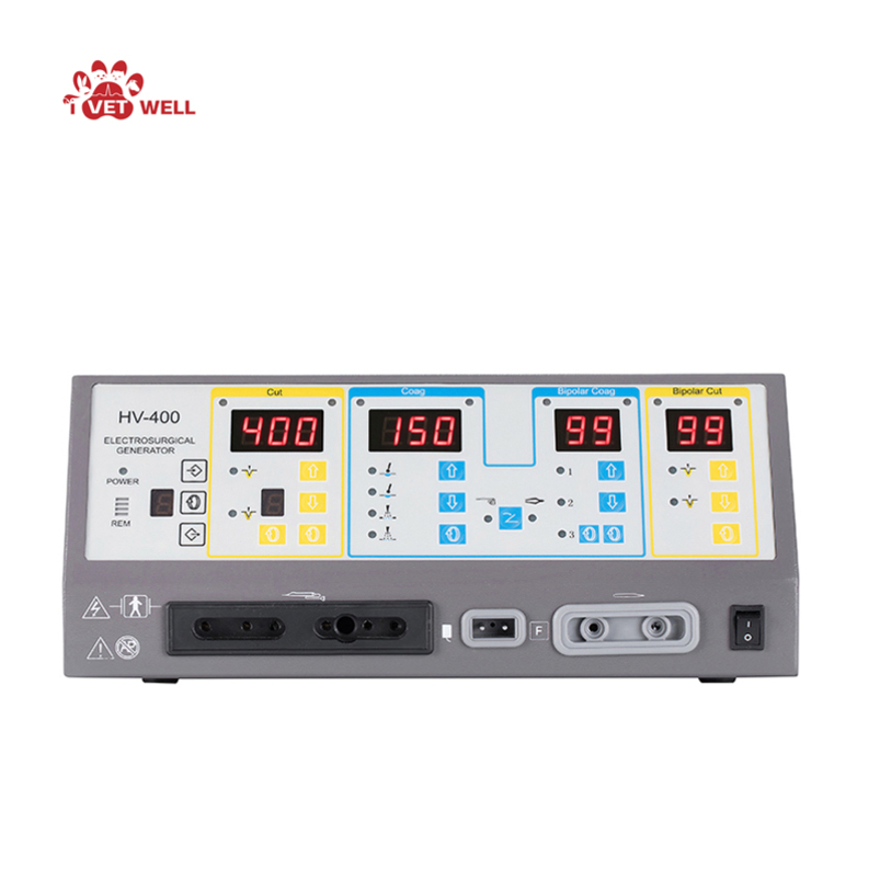 Digital Control System Esu Veterinary Surgery Equipment High Power 400W Esu Veterinary Electrosurgical Unit