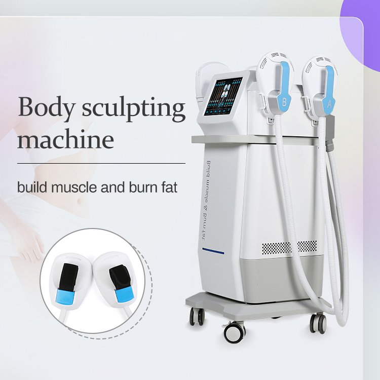 2/4 Handles EMS Body Sculpting Slimming Machine with RF Function
