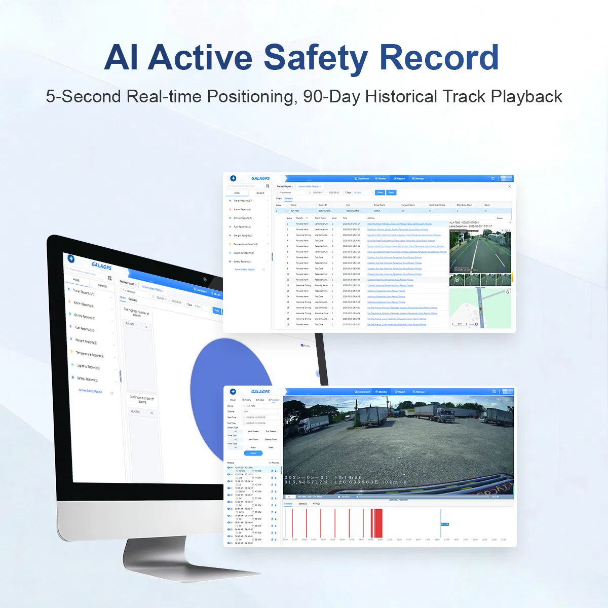 Galagps Platform APP Server Software GPS Tracking System Dash Cam GPS IoT Card Platform All-in-One Solution