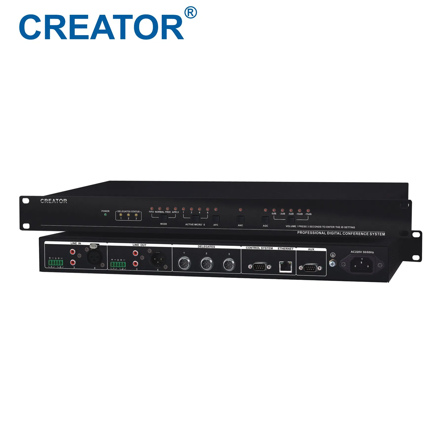 Wireless Conference Management Controller Microphone Controller Conference Host for Wireless Microphone System