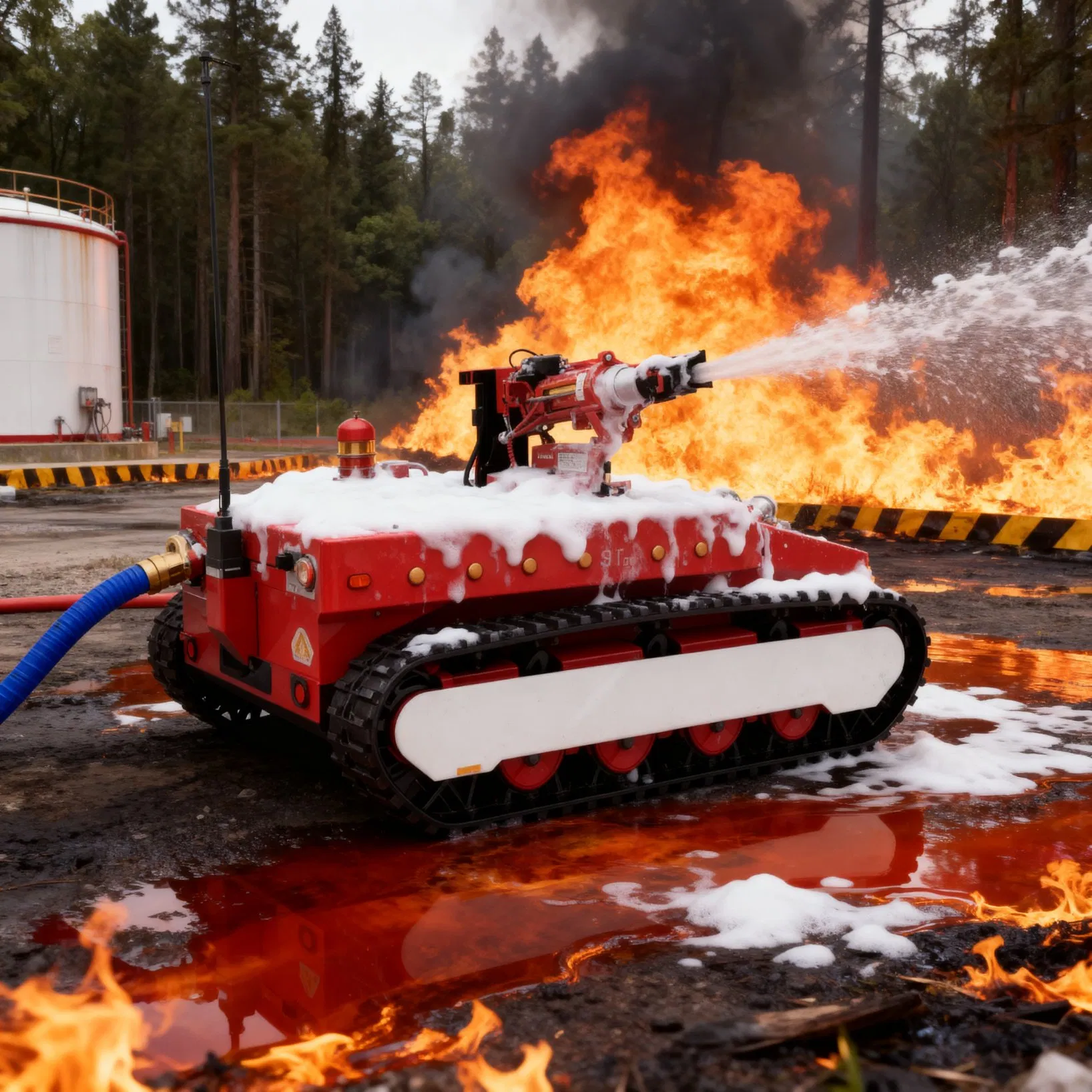 Remote Controlled Fire Response Ugv for Chemical Plant Inspection