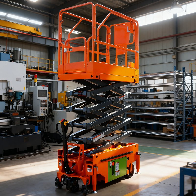 Mobile Aerial Work Platform with Hydraulic Scissor Lift Technology