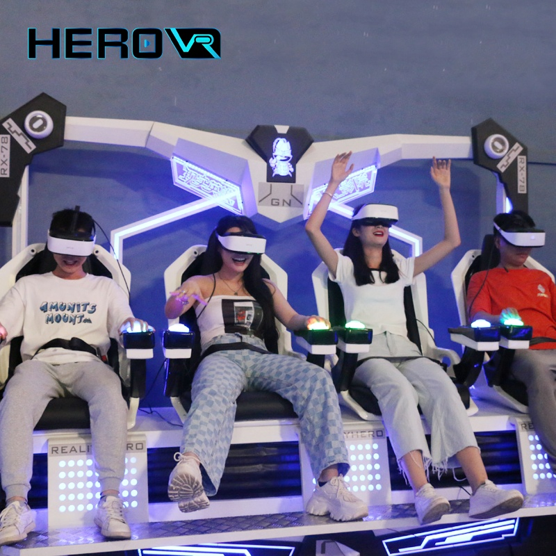 Herovr Amusement Park Technology 9d Virtual Reality Cinema Equipment 4 Seats 9d Vr Machine for Sale