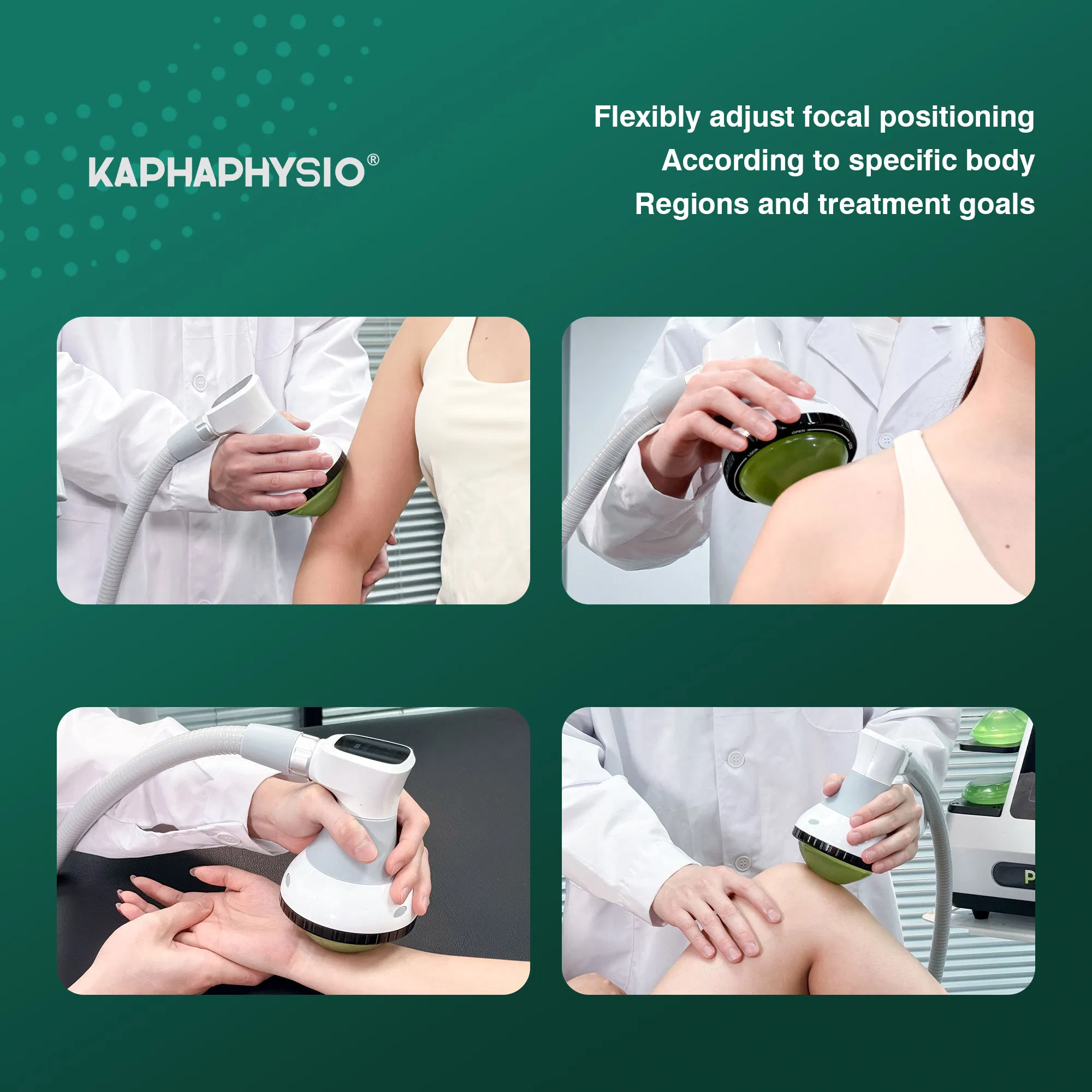 Kaphaphysio Piezonia Clinical Eswt Shockwave Therapy Equipment Piezoelectric Device for Pain Therapy