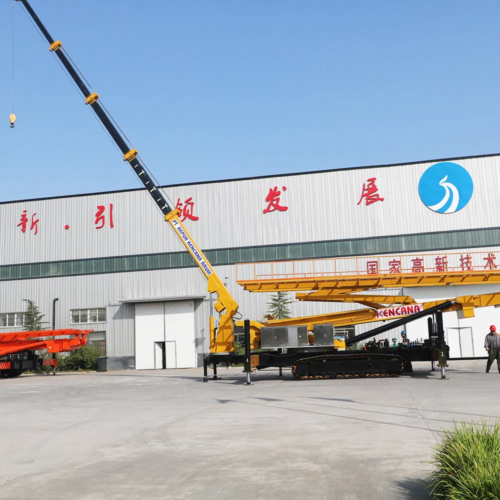 with Height Digital Display and Large Arm Angle Display Instrument Can Be Customized Crawler Type Aerial Lifting Platform