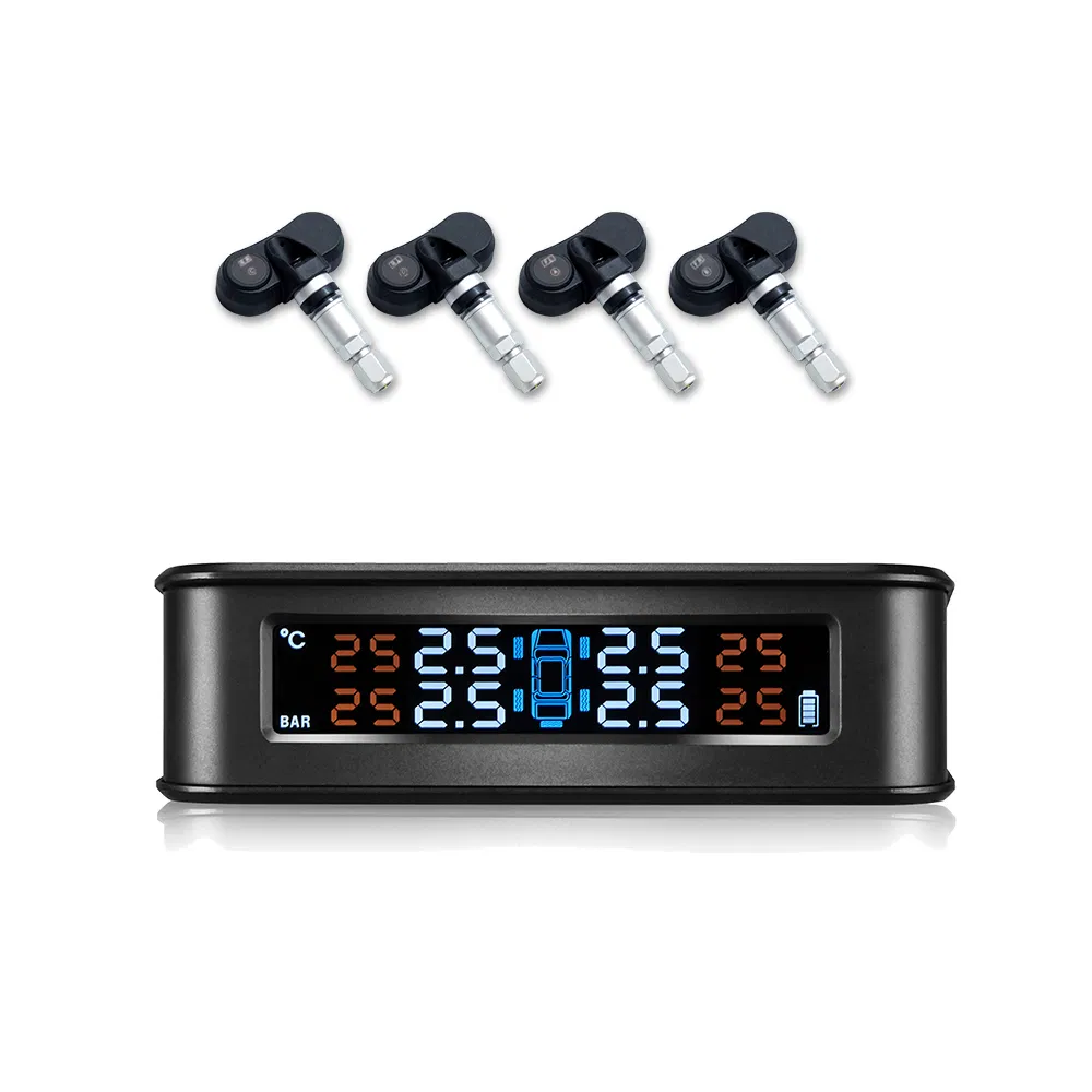 Solar Power Tire Pressure Monitoring System 4 PCS Internal Sensor TPMS Tire Pressure Monitor