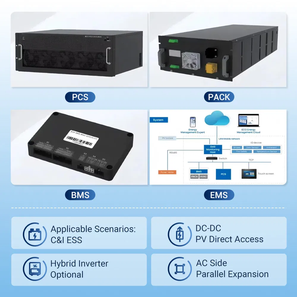 Sunpal Solar Panel Battery Cabinet 101Kwh 100Kva 50Kw Lithium Battery Management System