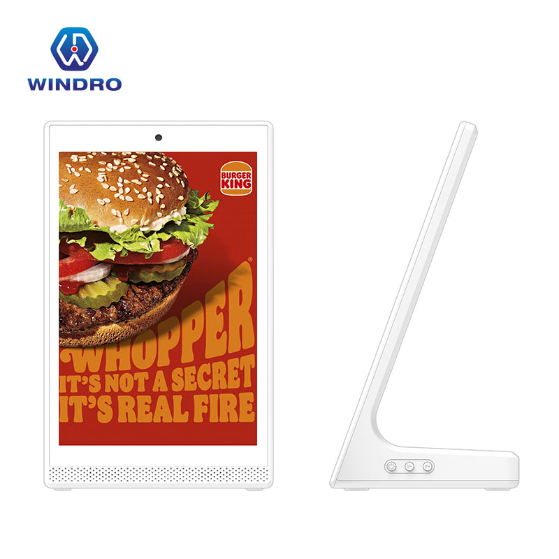 L Shape Vertical LCD Display Touch Android Tablet 10.1 Inch Desktop Digital Signage Screen for Customer Feedback Ordering System