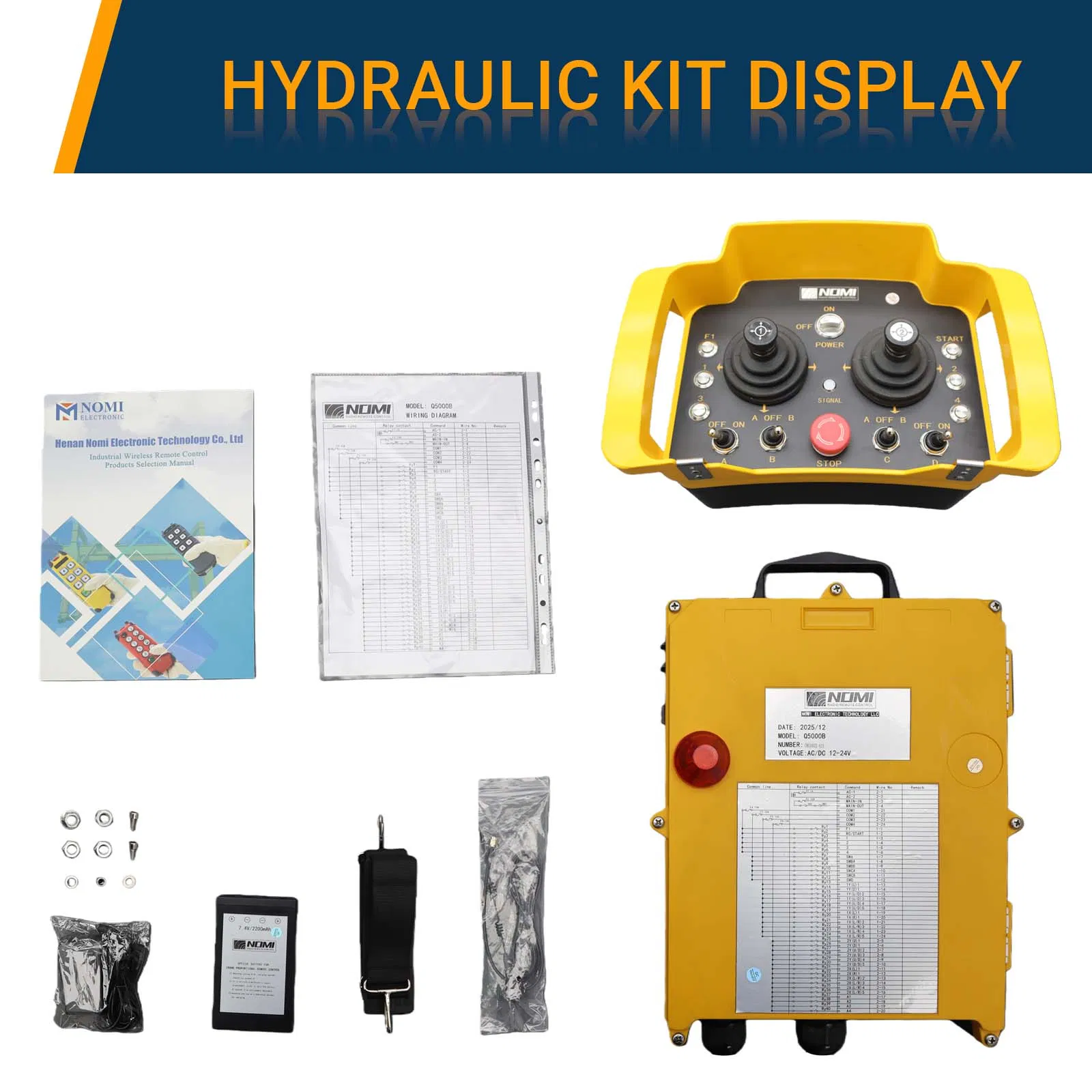 CE/FCC Certified Hydraulic Wireless Remote for Industrial Machinery Hydraulic Retrofit