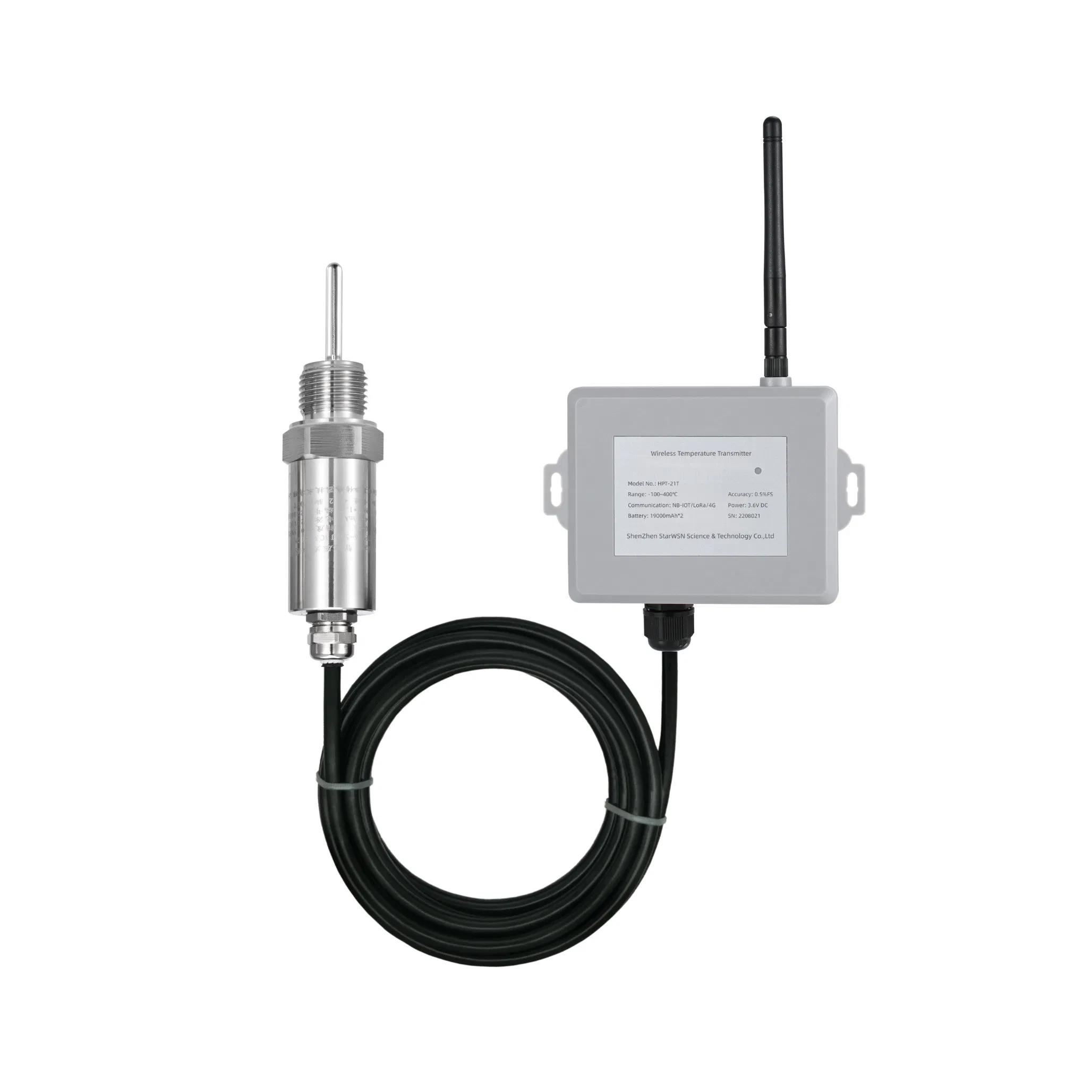 Battery Powered Nb-IoT Remote Wireless Static Pressure 0-300m Water Liquid Fuel Level Monitoring Solution