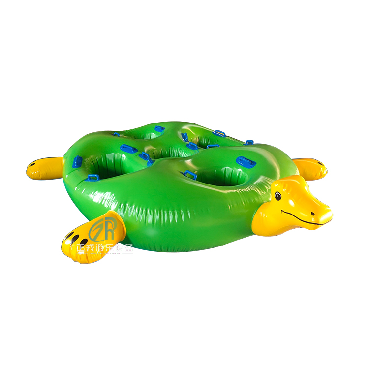 Green Turtle Water Toys Good Quality Inflatable Floating Platform