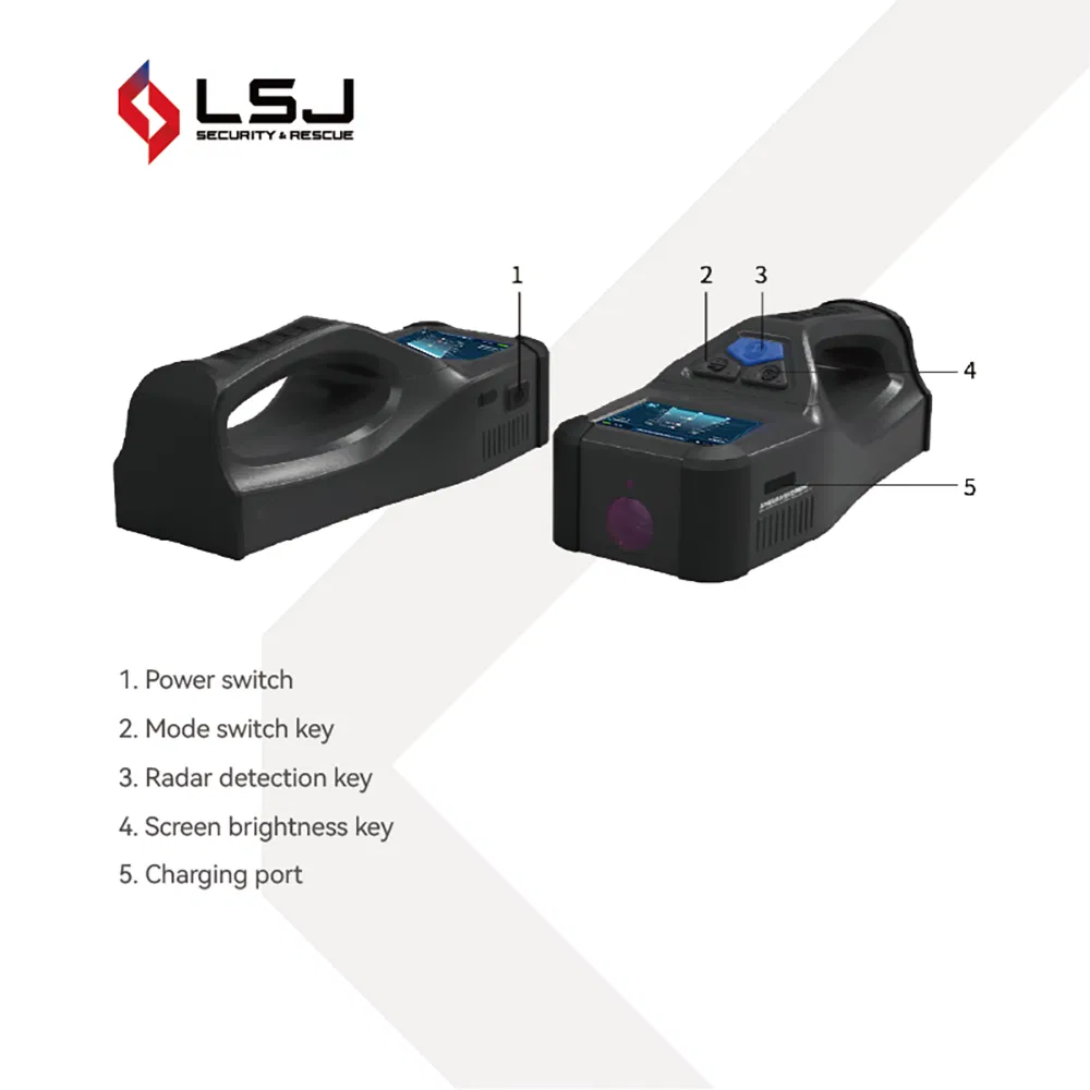 Handheld Radar Life Device with OLED Display and Data Storage