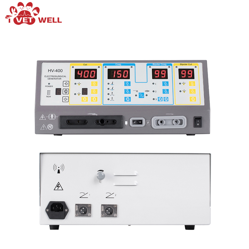 Digital Control System Esu Veterinary Surgery Equipment High Power 400W Esu Veterinary Electrosurgical Unit