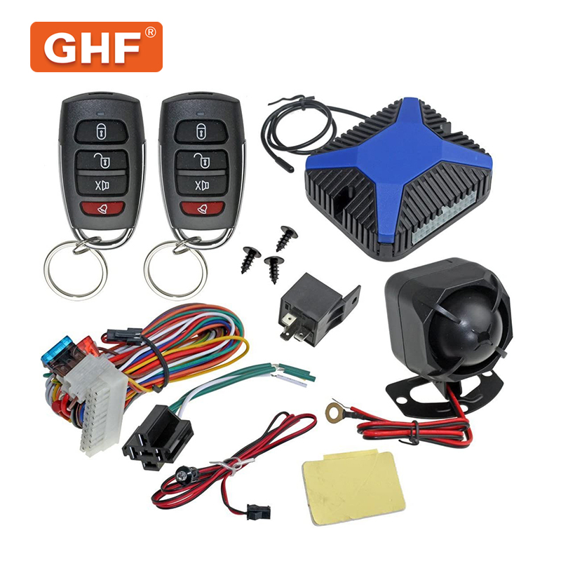 Keyless Entry Systenpop &amp; Car Alarm Security with Two 4-Button Remotes with Lock/Unlock, Keyless Key Fob for Middle East Market