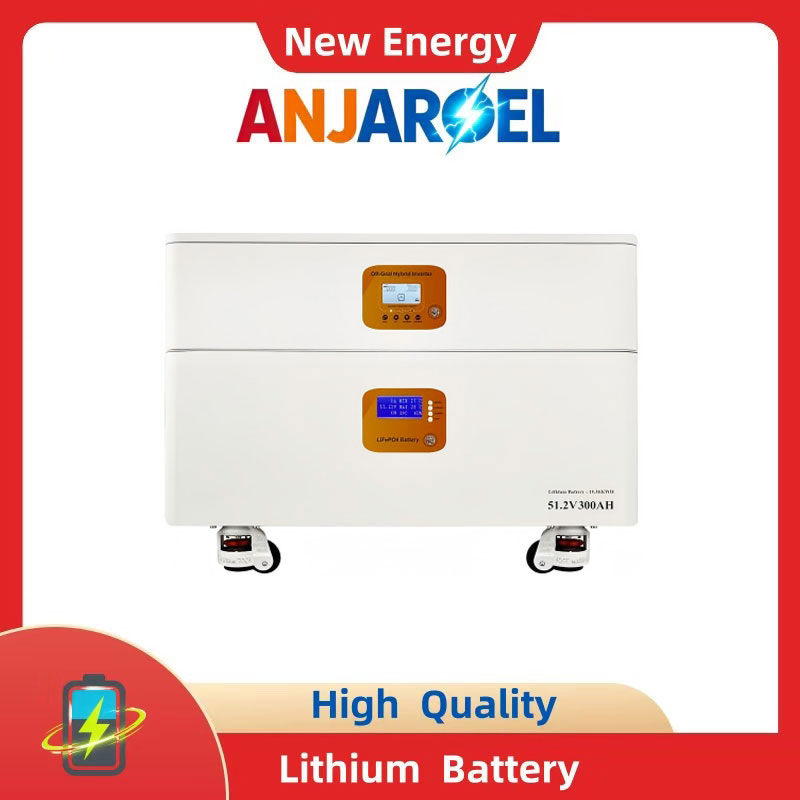 High Powerful 10kw Inverter 15kwh 30kwh 45kwh 60kwh Battery Packs Stackable All-in-One LiFePO4 Lithium-Ion Battery Home Solar Energy Storage System