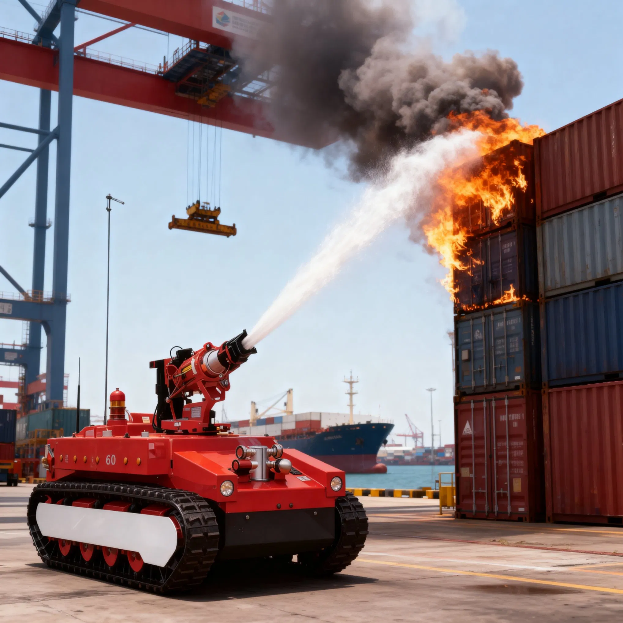 Remote Controlled Fire Response Ugv for Chemical Plant Inspection