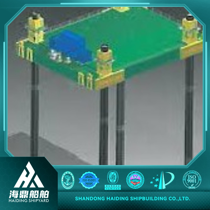 Electromagnetic Exploration High-Efficiency Vessel with Em Sensors &amp; Subsurface Imaging Technology Offshore Jack-up Exploration Self-Elevating Platform Barge