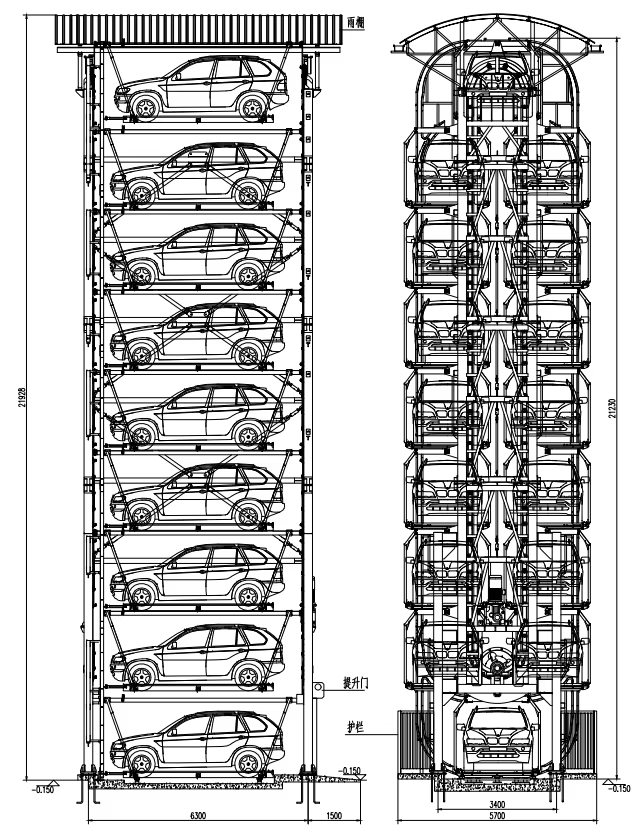 Real-Time Monitoring, Remote Operation and Emergency Safety Protocols Smart Rotary Automatic Car Parking System