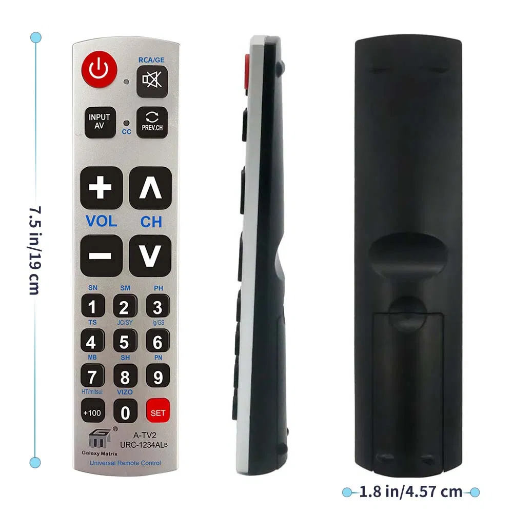Universal Remote Model A-TV2 View 2