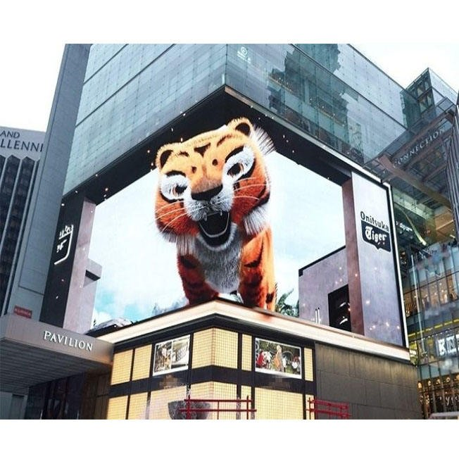 Virtual Naked Eye 3D Technology Immersive Advertising Interactive 3D Video Wall Panel Screen LED Display