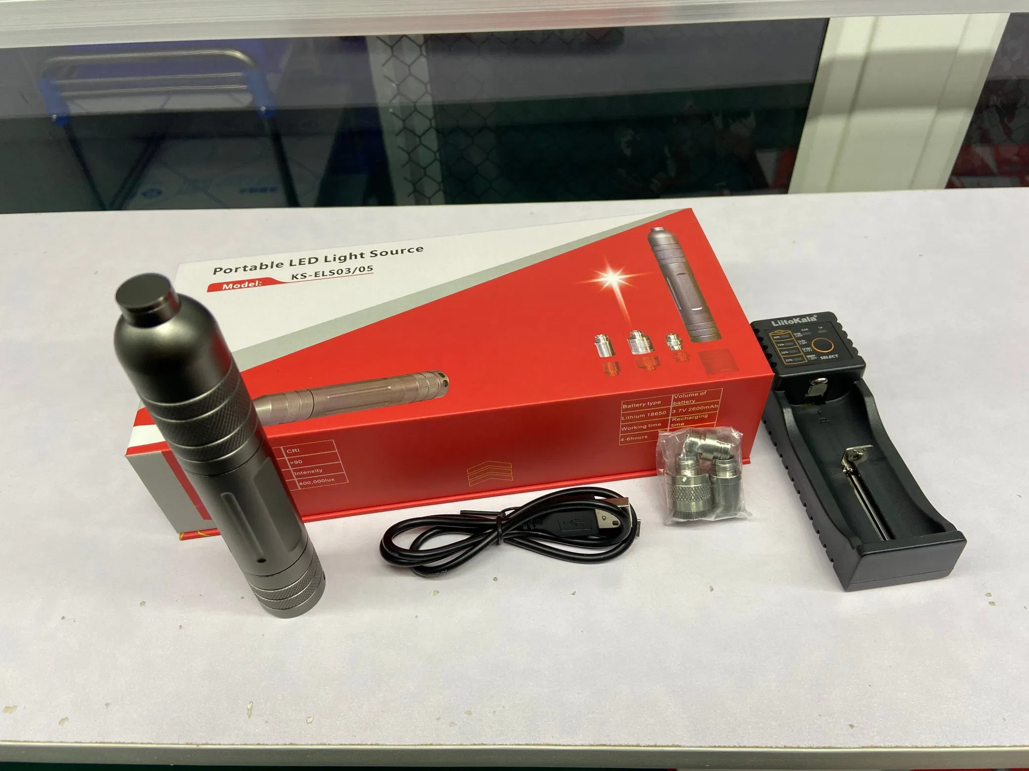 3W Portable LED Endoscopy Light Source Use in Ent, Gynecology
