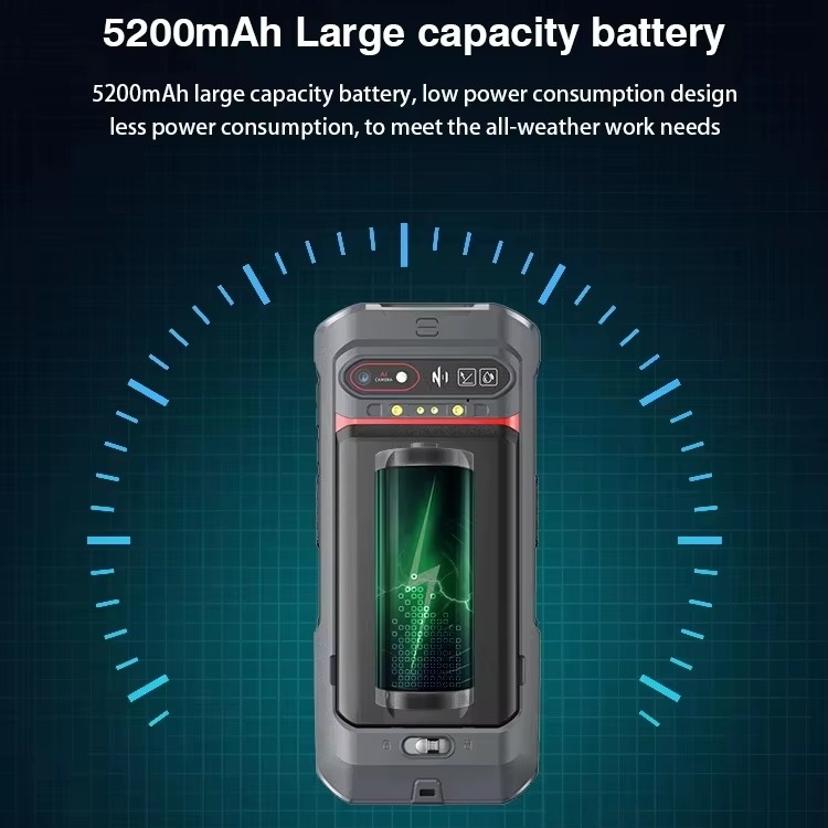F505 Data Capture PDA: 1D/2D Barcode + NFC, Octa-Core + IP66 5200mAh Perfect for Logistics &amp; Inspection Retail &amp; Inventory