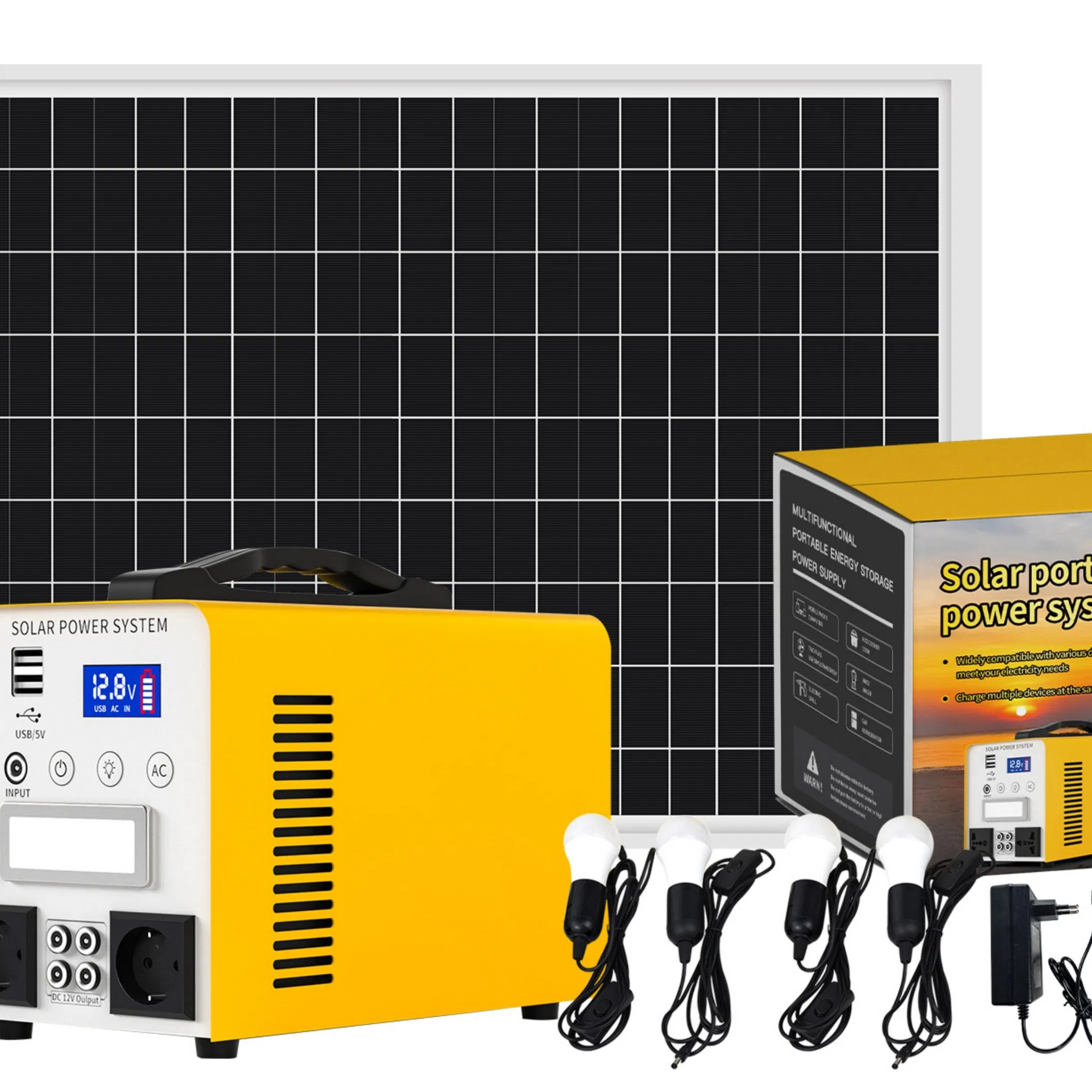 off Grid Full Set Solar Set Ready to Use for Remote Village Homes