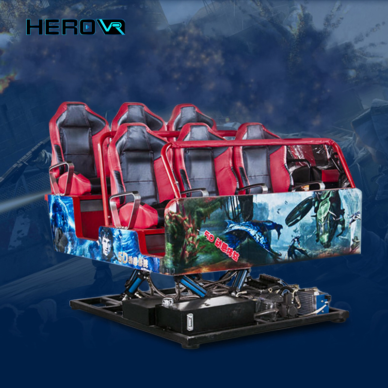 Herovr New Technology Electric 6 Seats Vr Chair Game Machine Equipment Virtual Reality 5D Cinema Theater Simulator Price