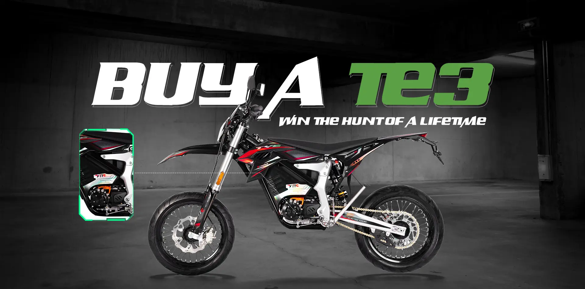 Shandong Capriole Electric Motorcycle TYE TE3 off-road performance