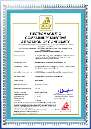 Shandong Capriole quality assurance certificate page 6