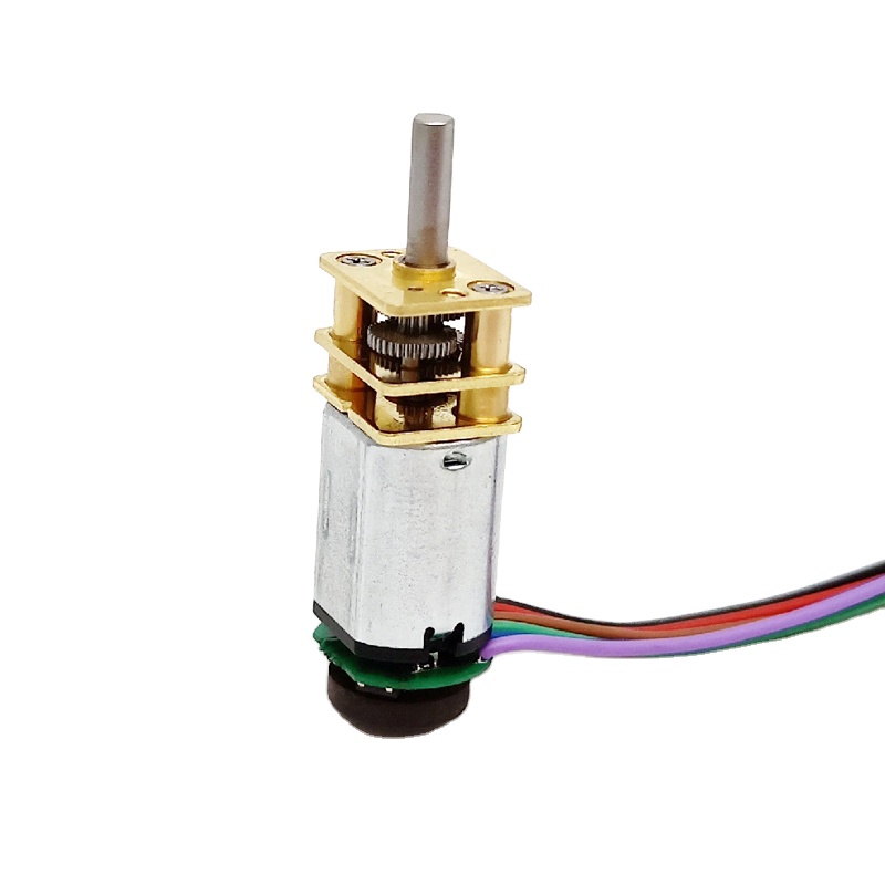 12mm 1000rpm 5 Volts Electric Dc Mini Gear N20 Permanent Magnet Motor With Magnetic Encoder