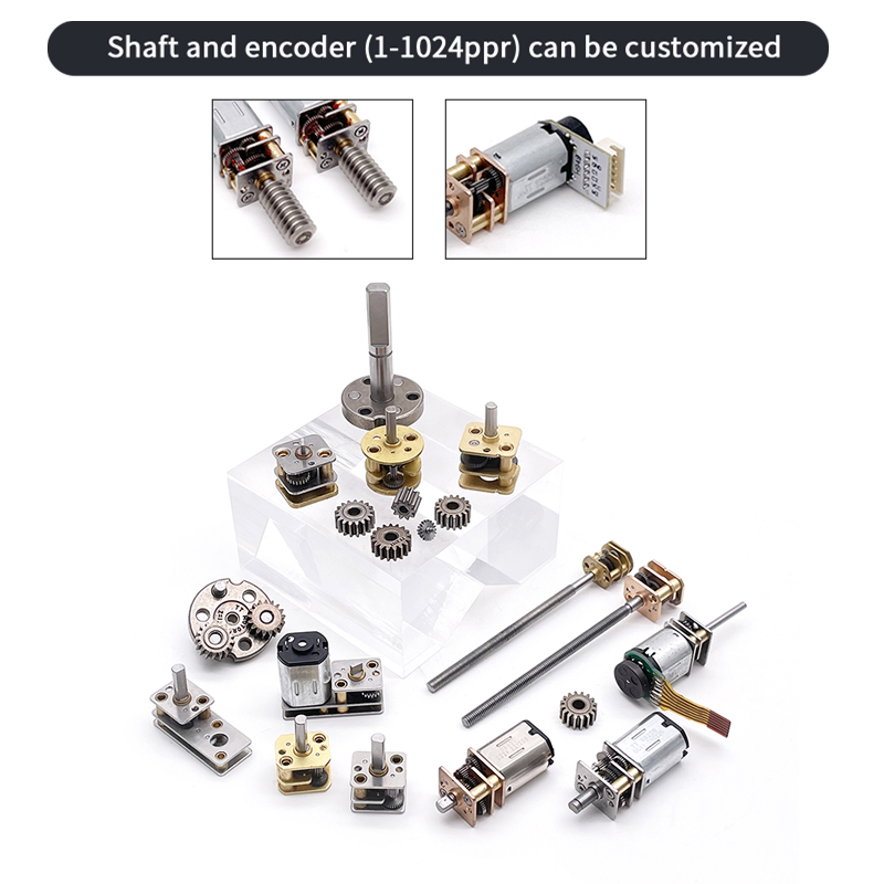 N20 2.4v 6v 12v Electric Robot DC Motor Mini Gear Motor