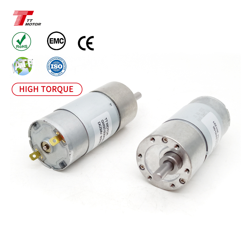 Dc Gear Motor High Torque 37mm Dc 12v 24v IE4 High Efficient High Torque Geared Motor