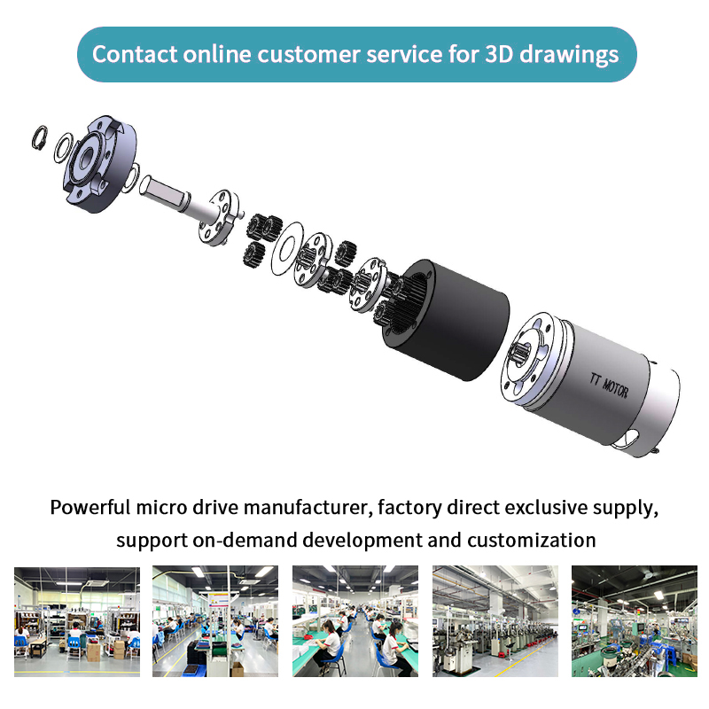 DC Planetary Gear Motor With Encoder 36mm 555 12v 24 Volt Dc Geared Brush Motor Reversible