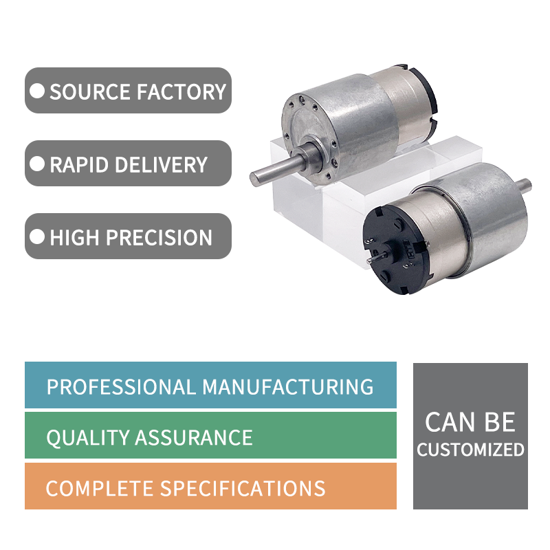 DC 6V/12V/24V Gear Motor JGB37-520 All Metal High Torque Gear Box Electric Motor 7/12/22/35/45/66/107/200/320/600/960RPM